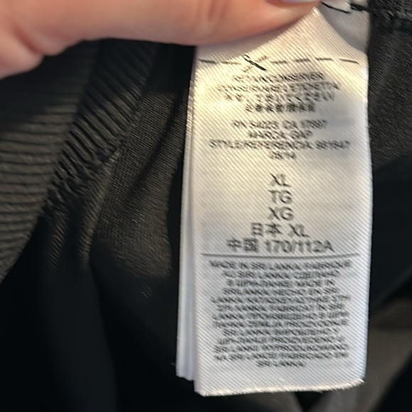 Gap Fit Motion Leggings Black Crop Cropped XL Ruched EUC - Picture 6 of 9